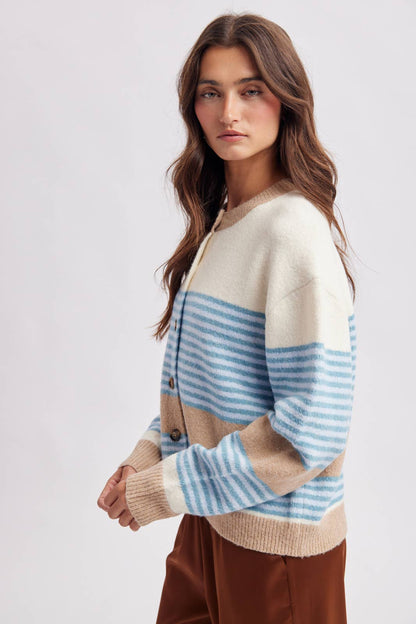 Coastal Colorblock Cardigan