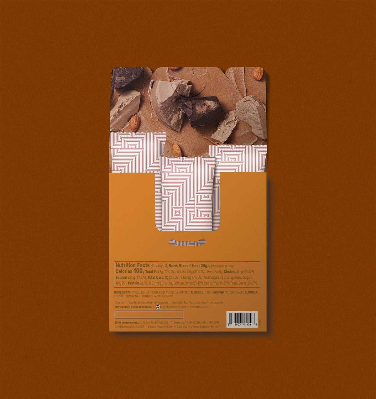 Aww Nuts! 75% Dark Chocolate Almond Butter Bar