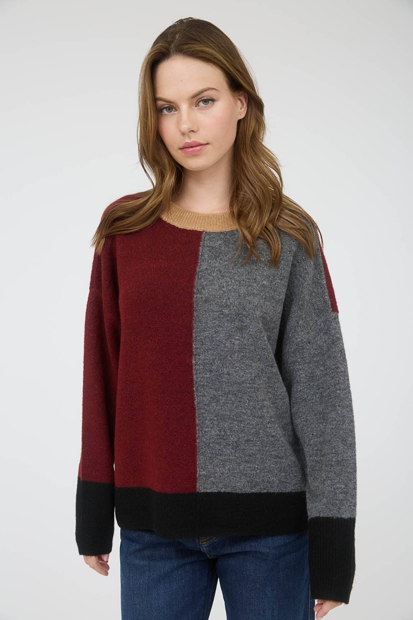 Relaxed Colorblock Sweater