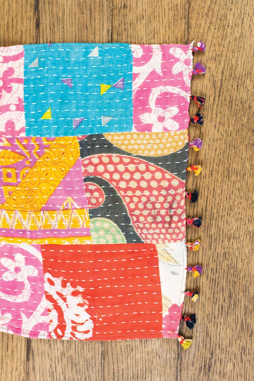 Kantha Cloth Table Runner