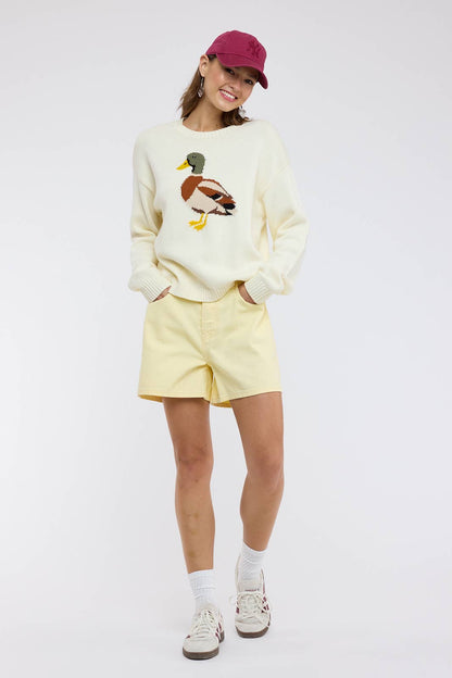 MALLARD DUCK KNIT SWEATER / WL25-12426