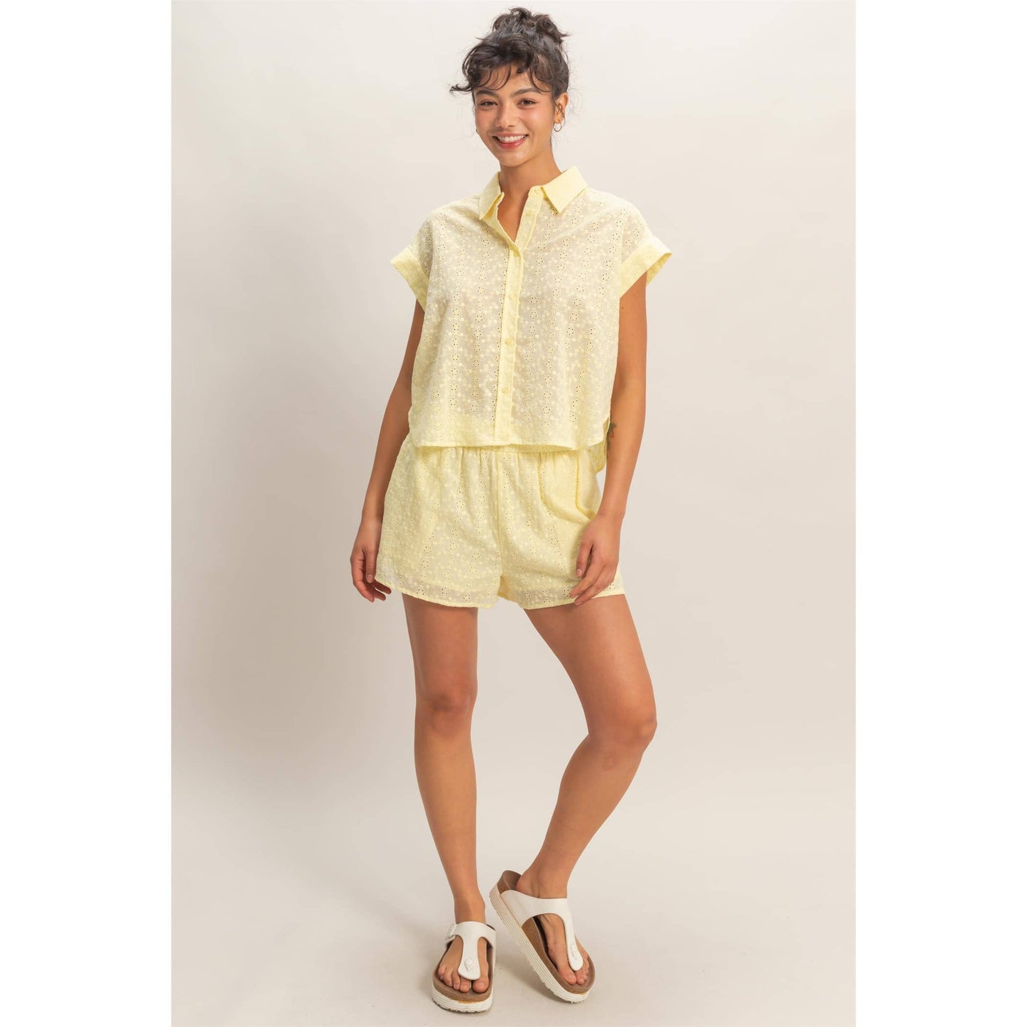 Meadow Eyelet Shorts