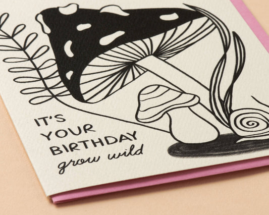 Birthday Card by Love Julia—Grow Wild (Snail, Nature)
