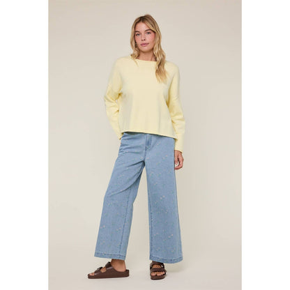 Summer Simple Roll Neck Sweater