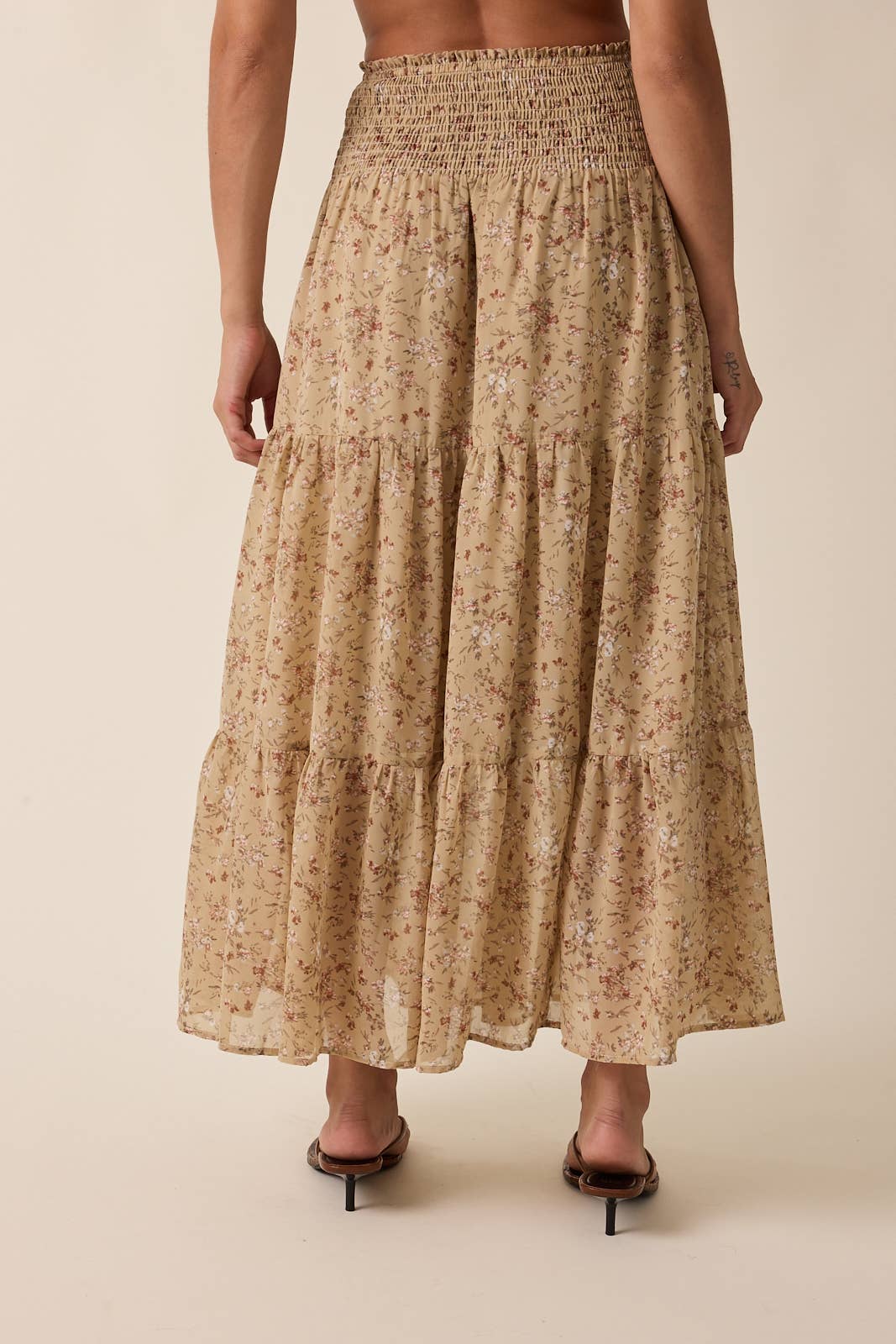 Wildflower Tiered Midi Skirt