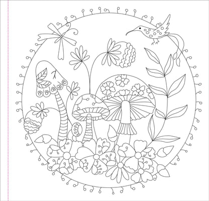 Mushrooms Adult Coloring Book,Mushrooms Adult Coloring Book
