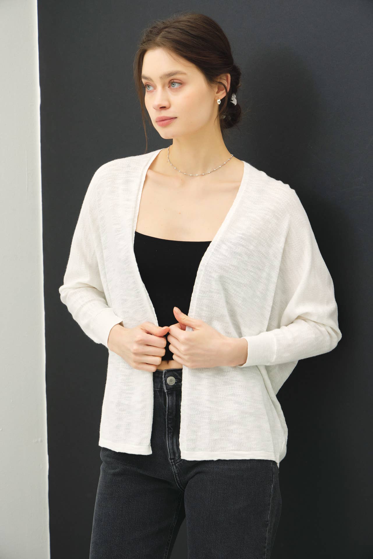 Spring Dolman Sleeve Cardi