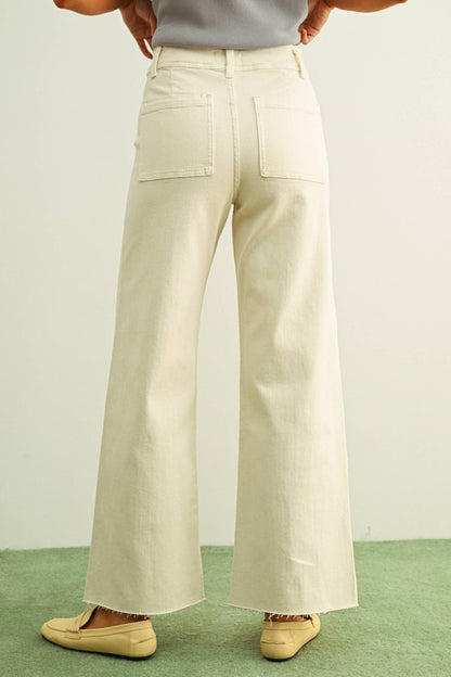 Stone Wide Leg Denim Pants