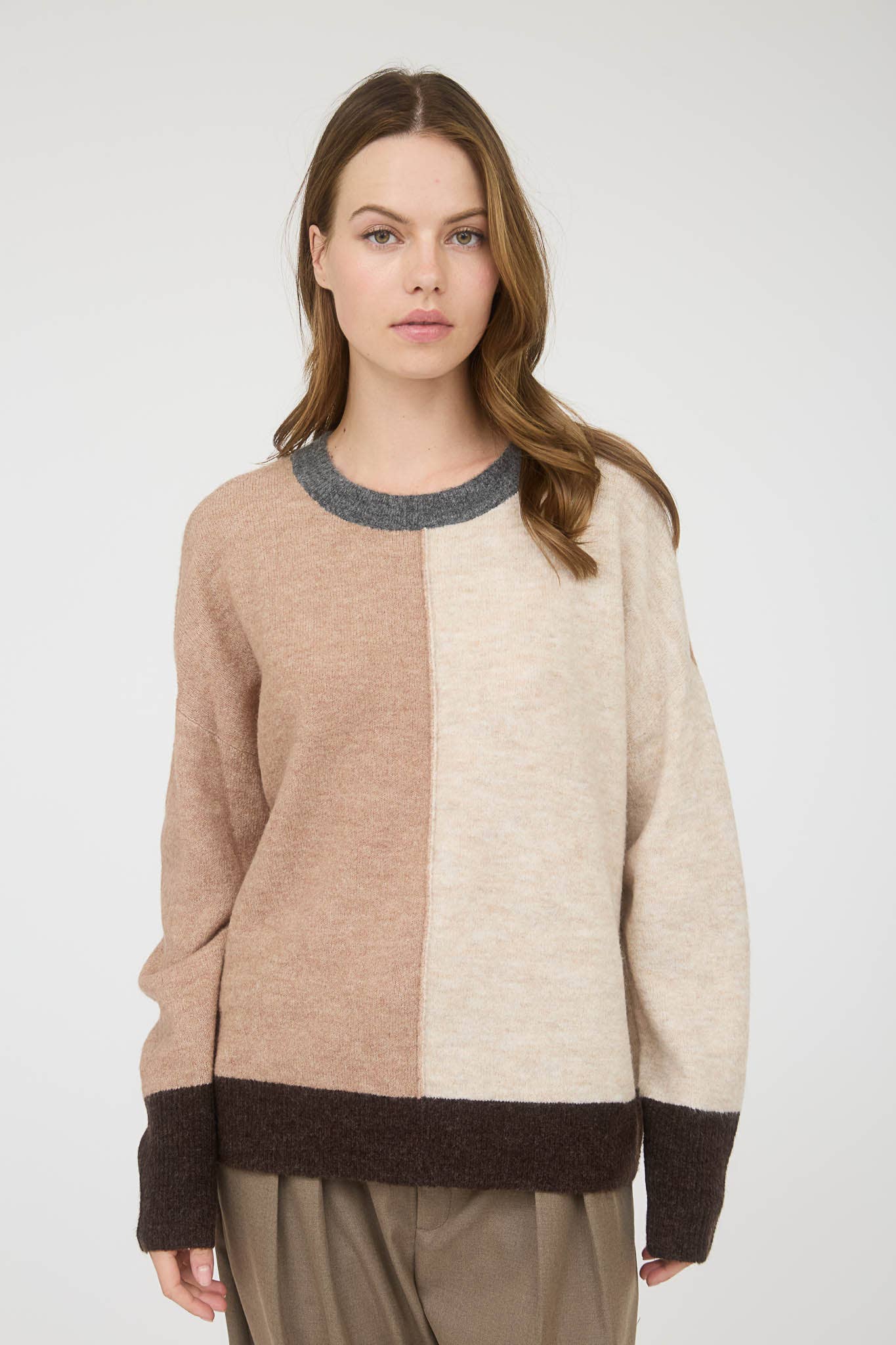 Relaxed Colorblock Sweater