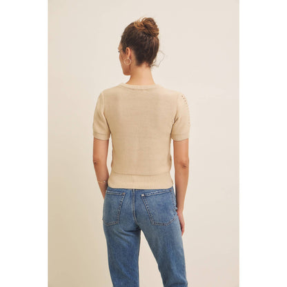 Vintage Breeze Pointelle Sweater