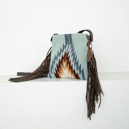 Rebel Wool Fringe Crossbody–Handwoven Oaxaca