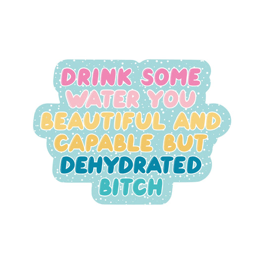 Drink Some Water You Bitch Sticker
