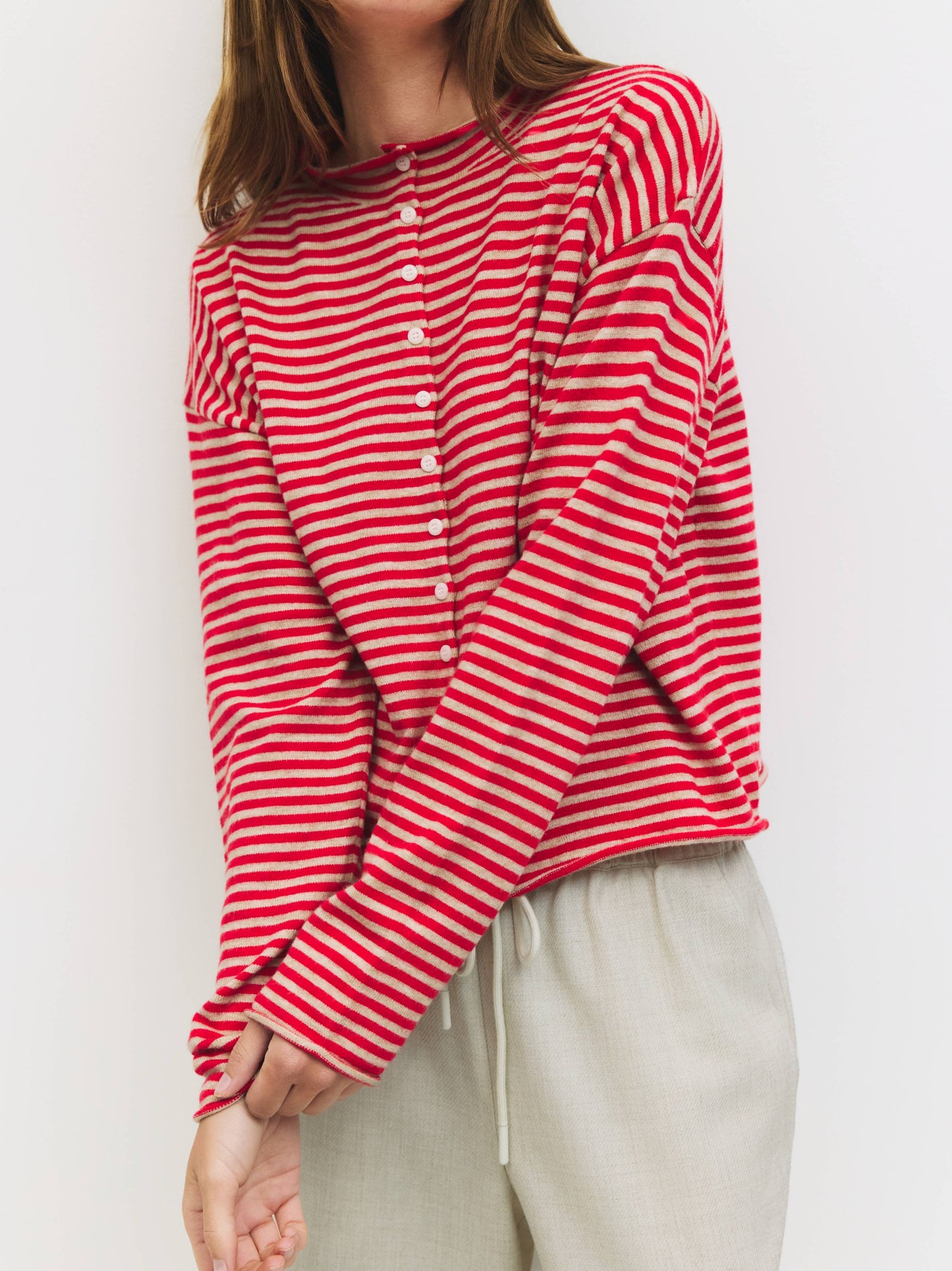 The Elisa Striped Cardigan