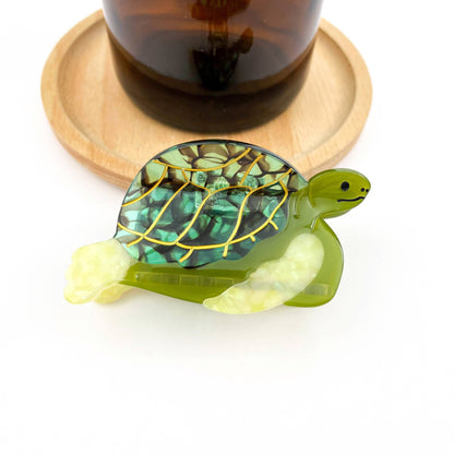 Green Turtle Hair Clip