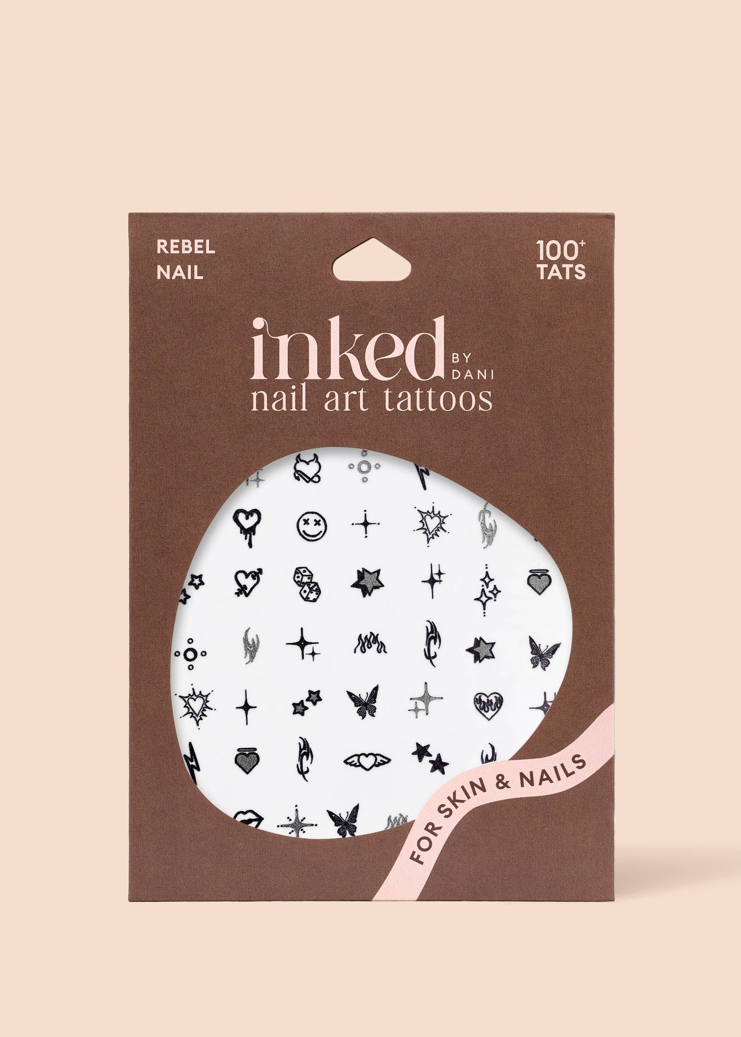 Rebel Nail Art Temporary Tattoo Pack