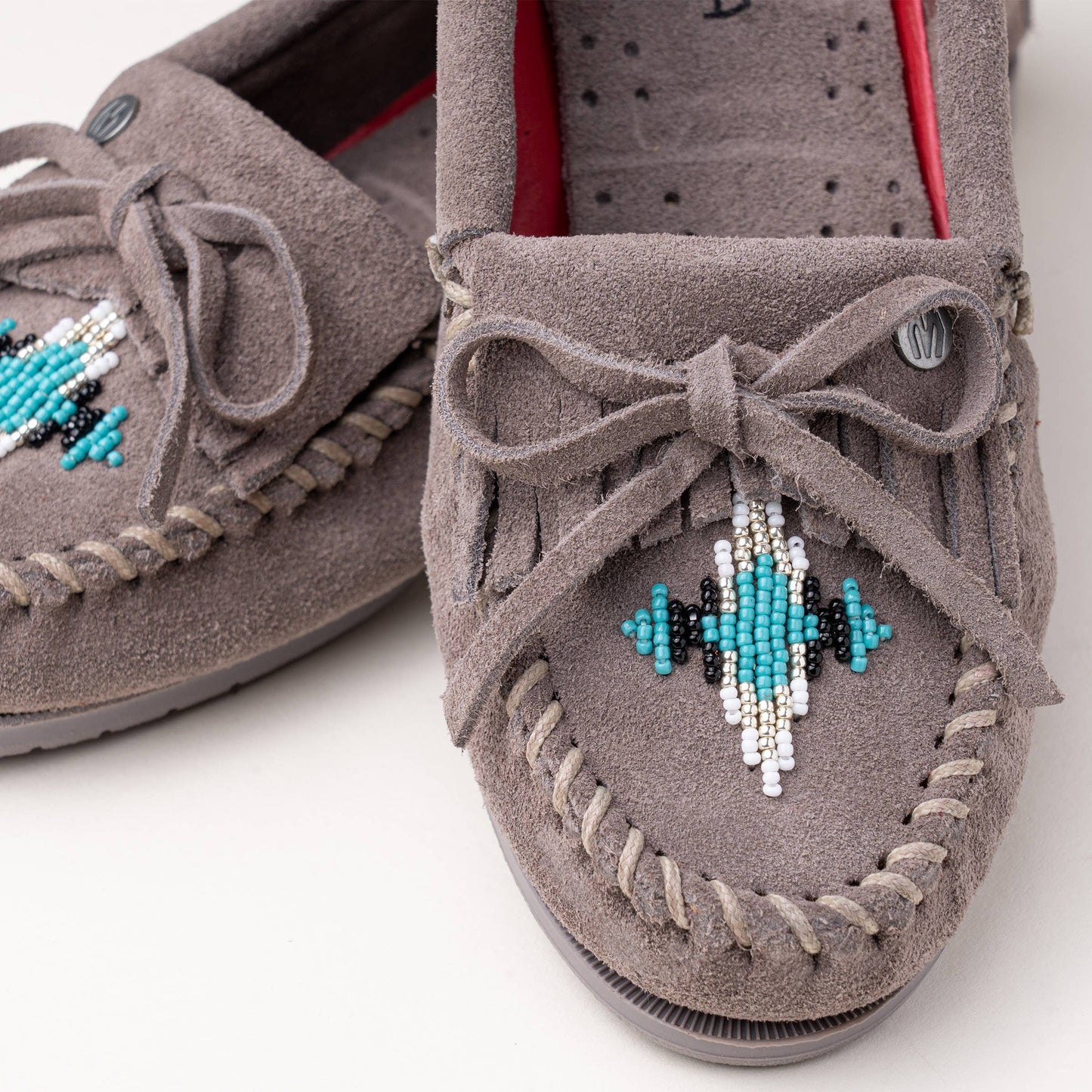 Women's Nizhoni Suede Beaded Moccasins