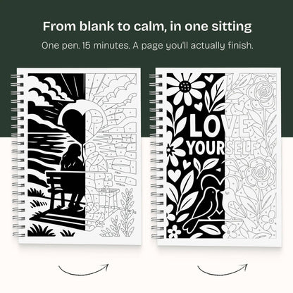 One Color Coloring Book - Love Edition