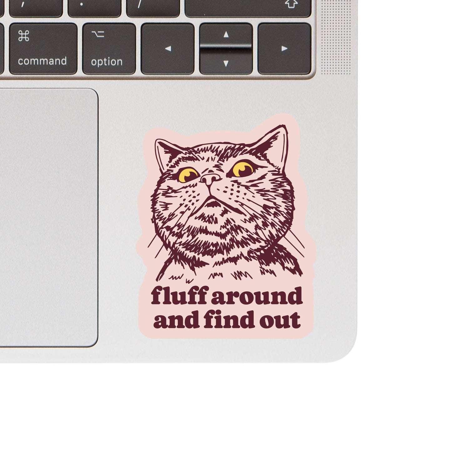 Fluff Around Sticker