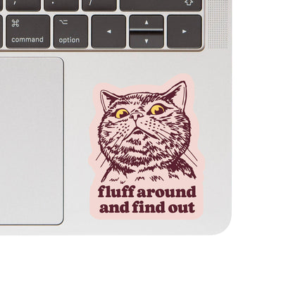 Fluff Around Sticker