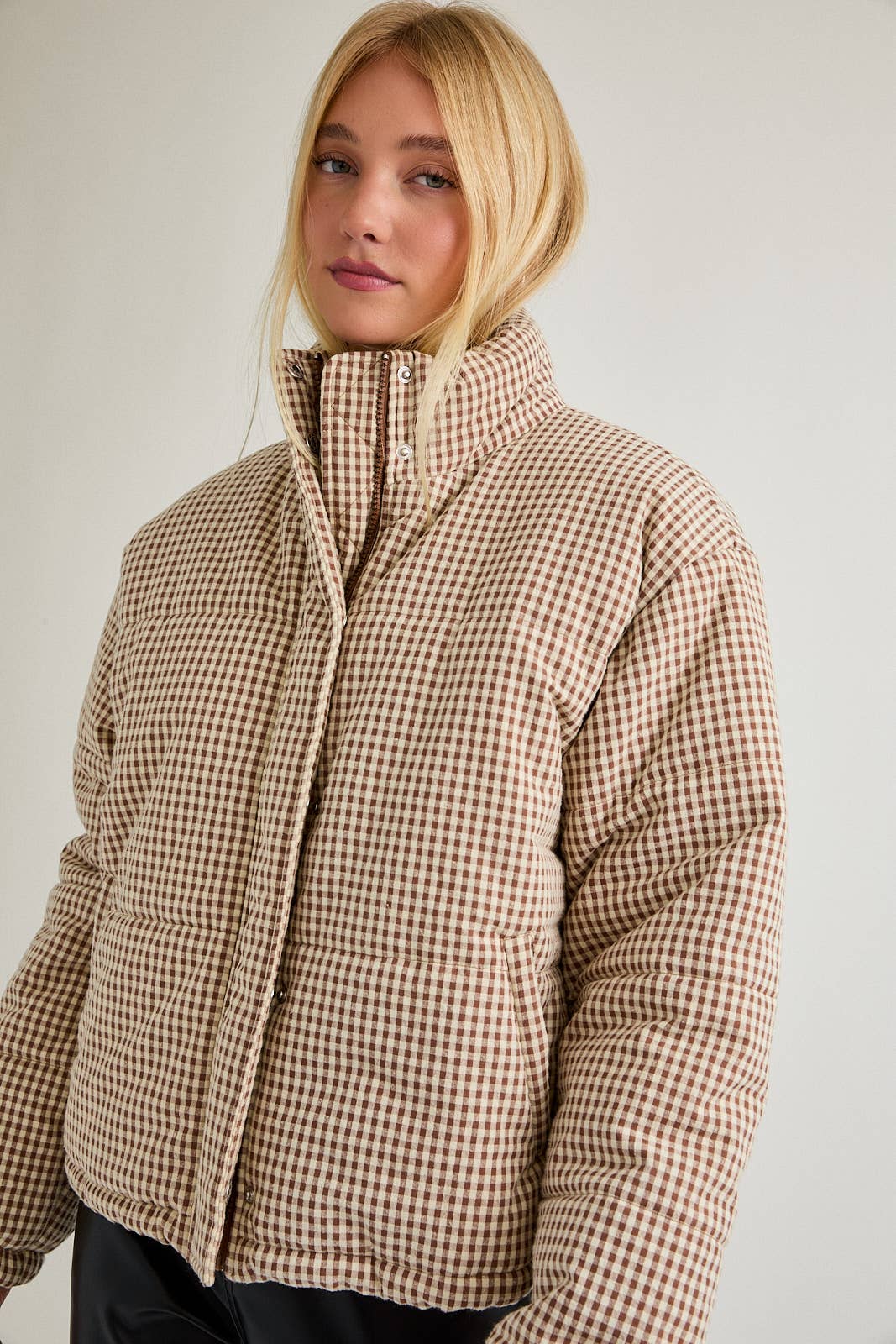Hadley Gingham Puffer Jacket