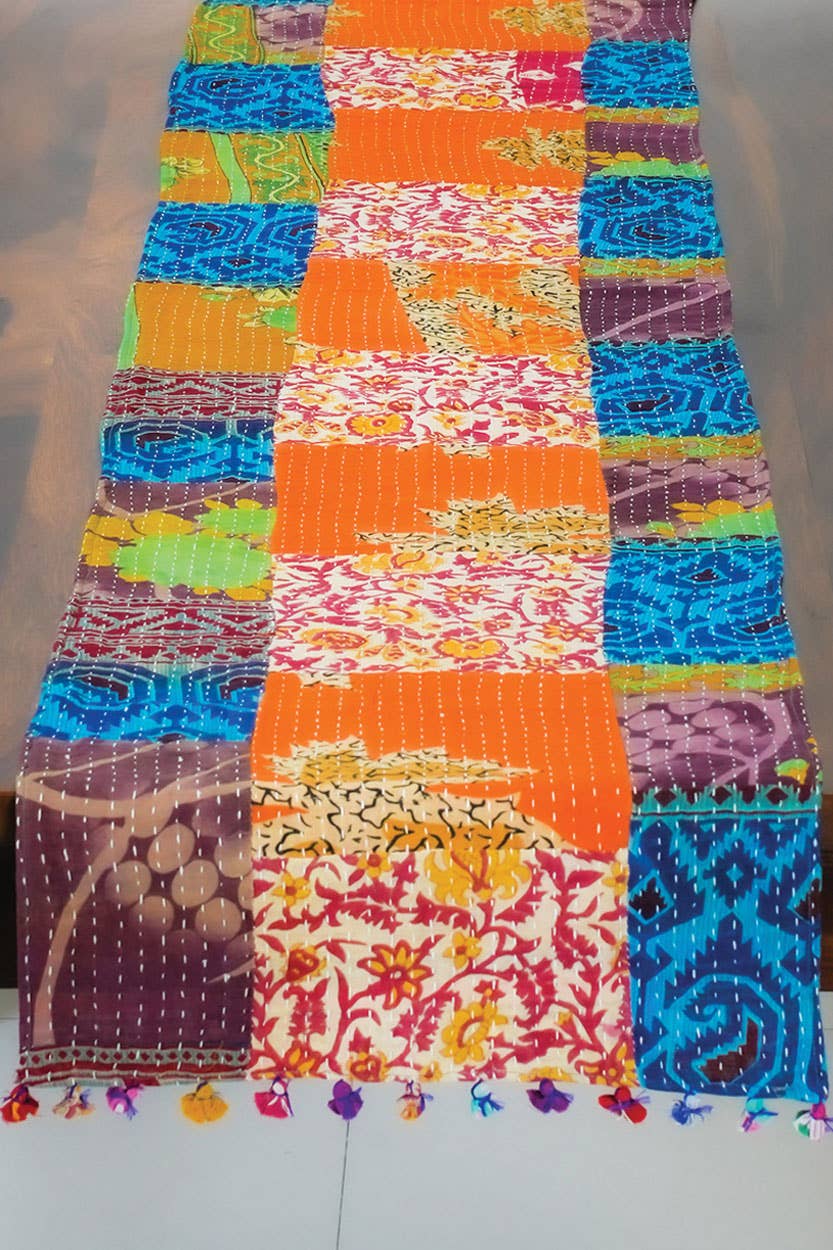Kantha Cloth Table Runner