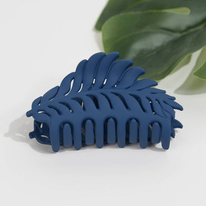 Matte Leaf Feather Hair Clip