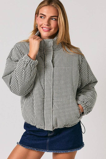 Hadley Gingham Puffer Jacket