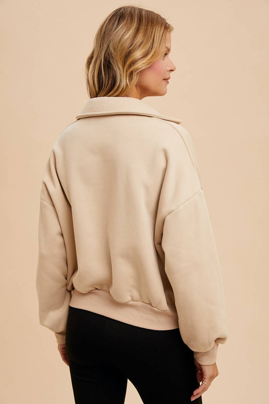 Cropped Polo Pullover