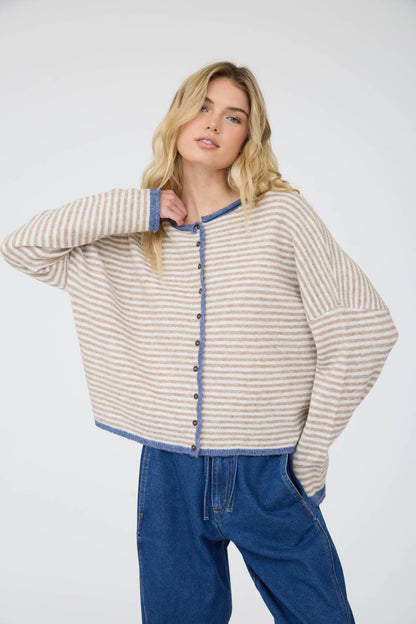 Coastal Stripe Cardigan