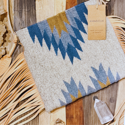 Vega Wool Fringe Crossbody–Handwoven Oaxaca