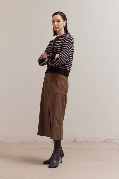 Essential Striped Button Up Cardi