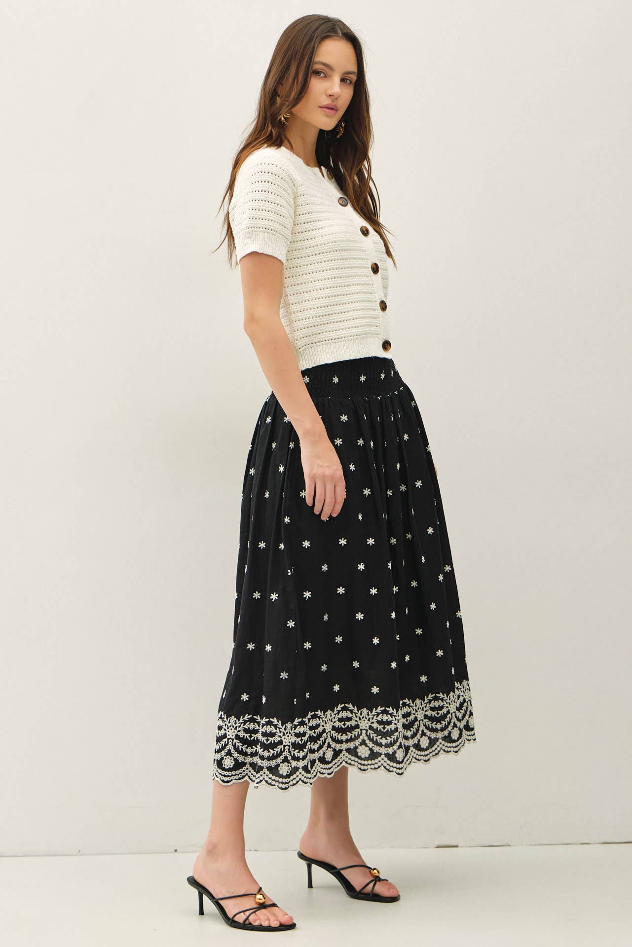 Short Sleeve Crochet Cardigan