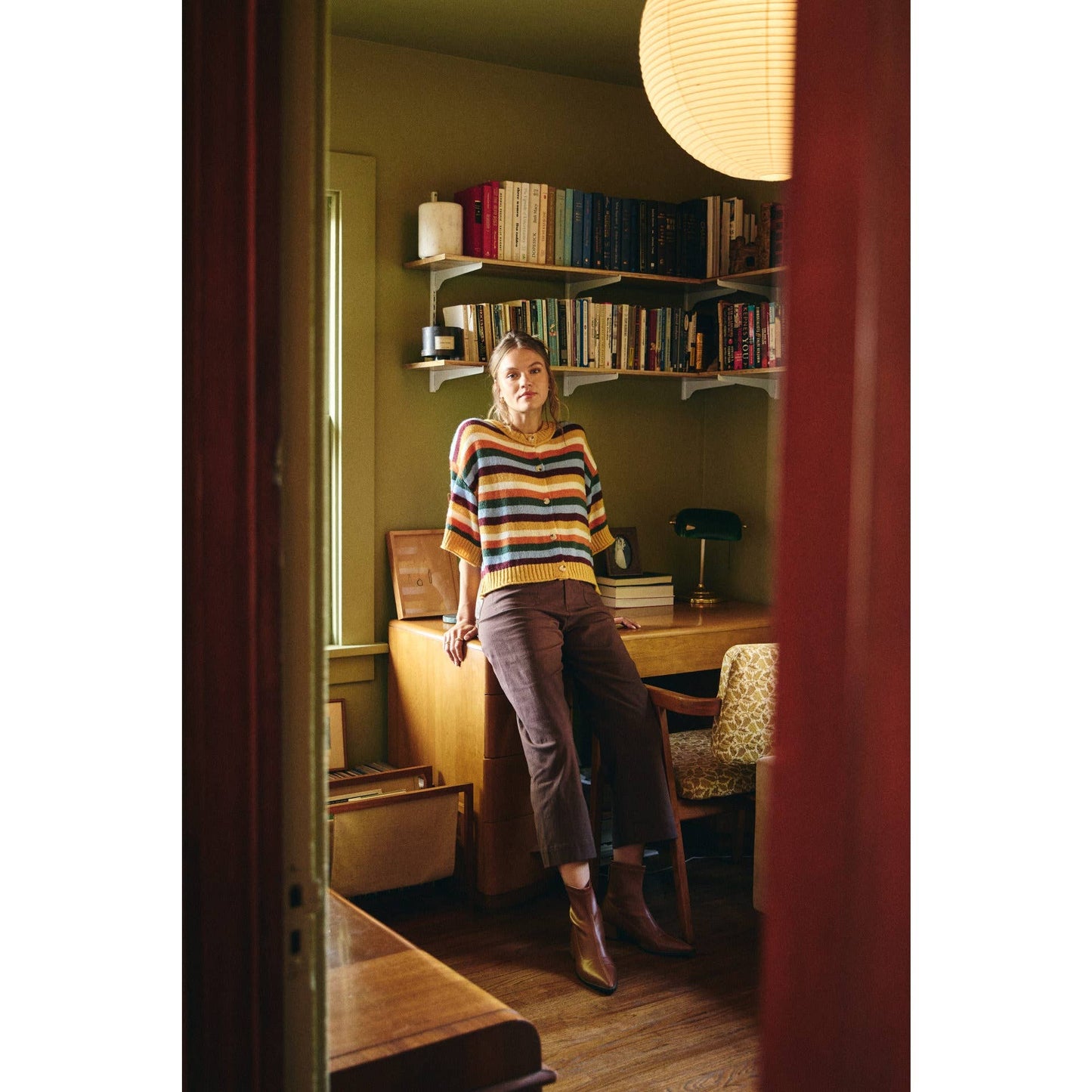 Golden Hour Stripe Cardigan