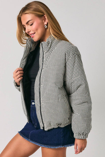 Hadley Gingham Puffer Jacket