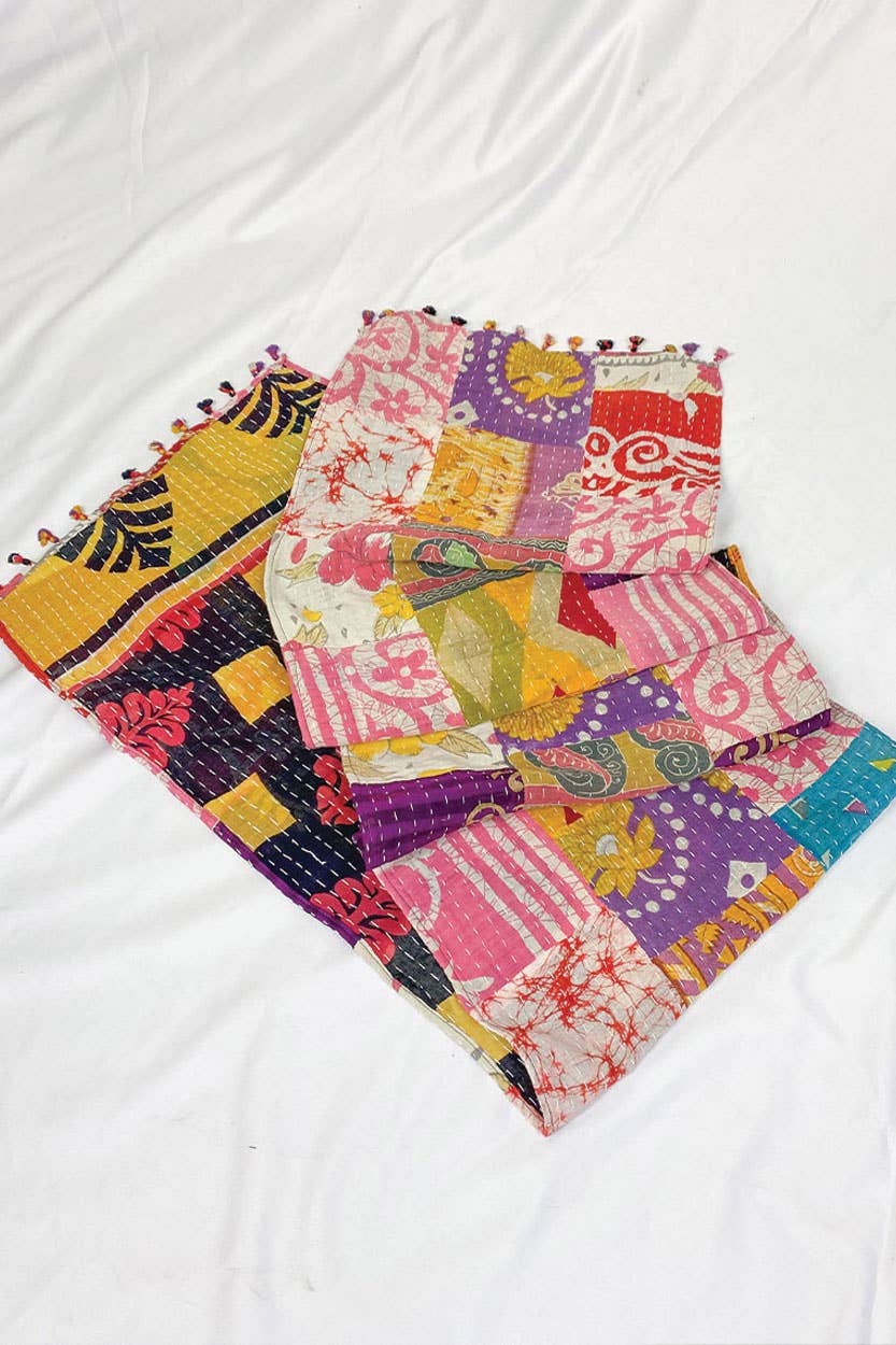 Kantha Cloth Table Runner