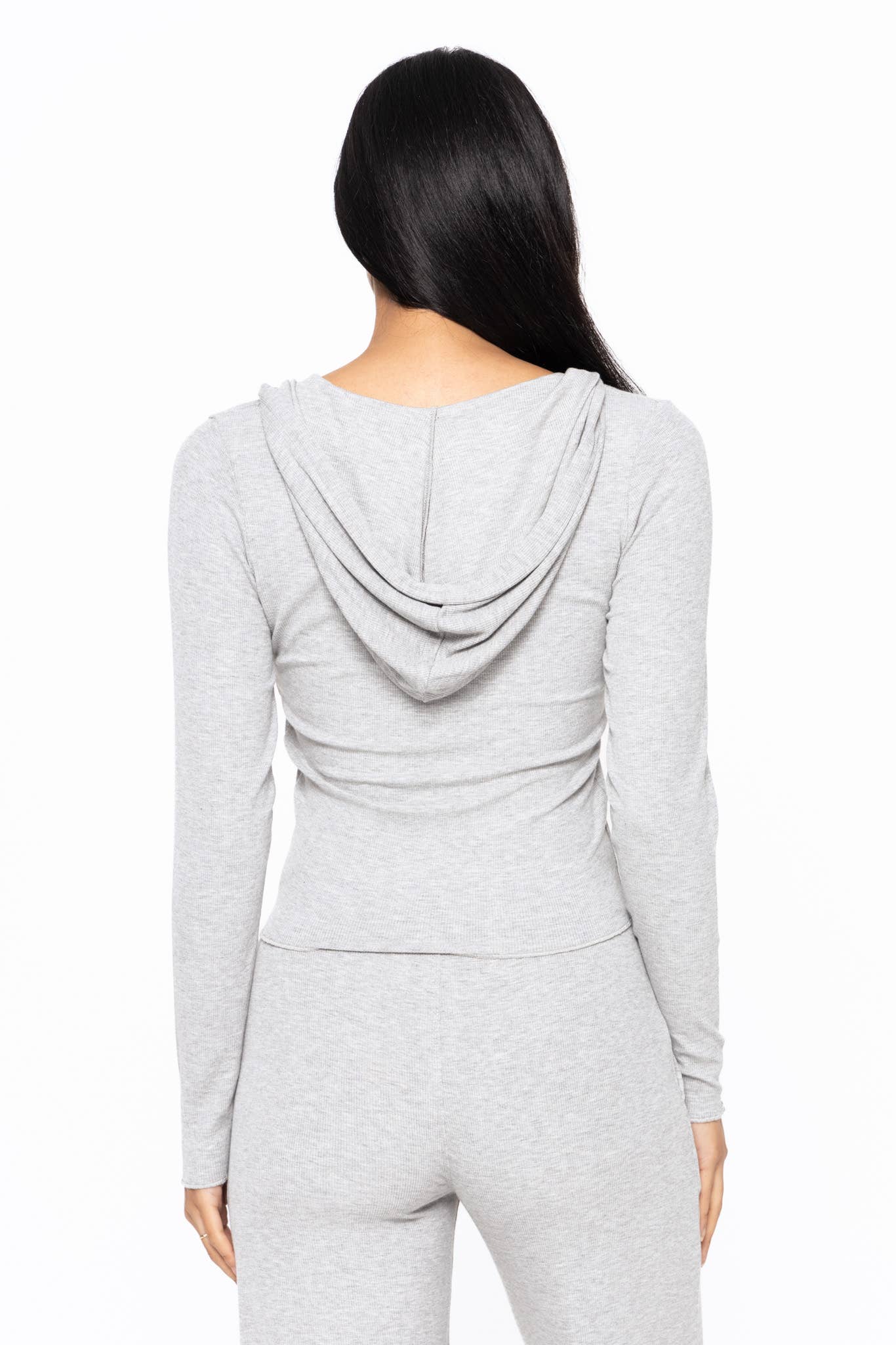 Bamboo Blend Long Sleeve Henley Hoodie
