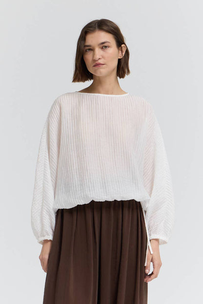 Taylor Shirred Sleeve Blouse