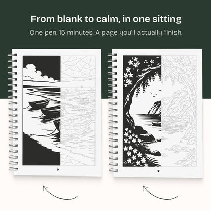 One Color Coloring Book - Ocean Edition