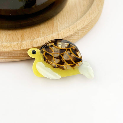 Green Turtle Hair Clip