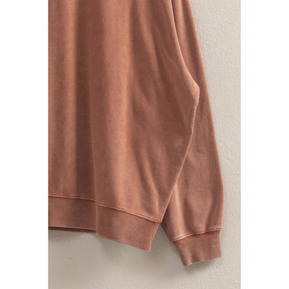 Drop Shoulders Relaxed Crew Neck Sweatshirt