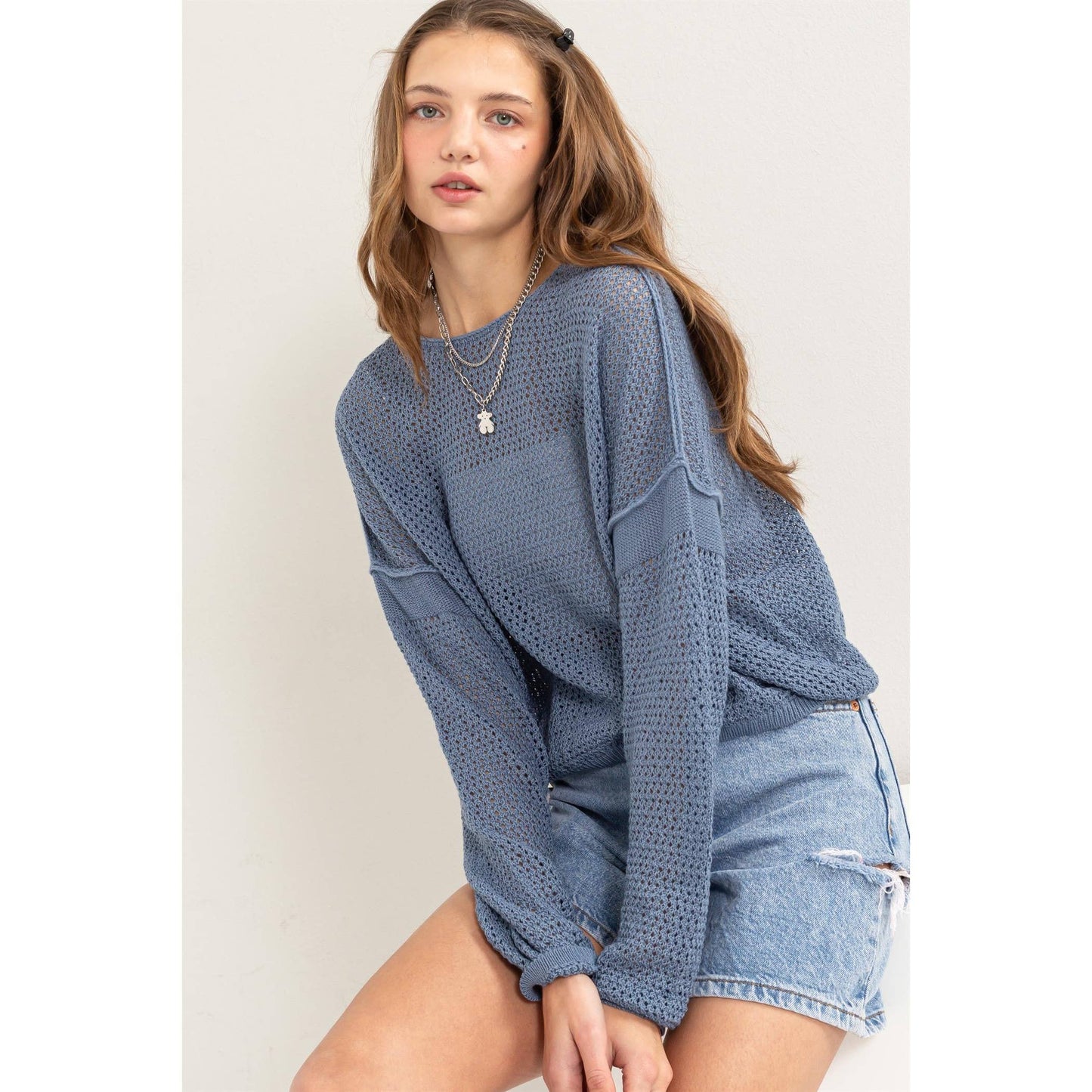 Coastal Mesh Sweater