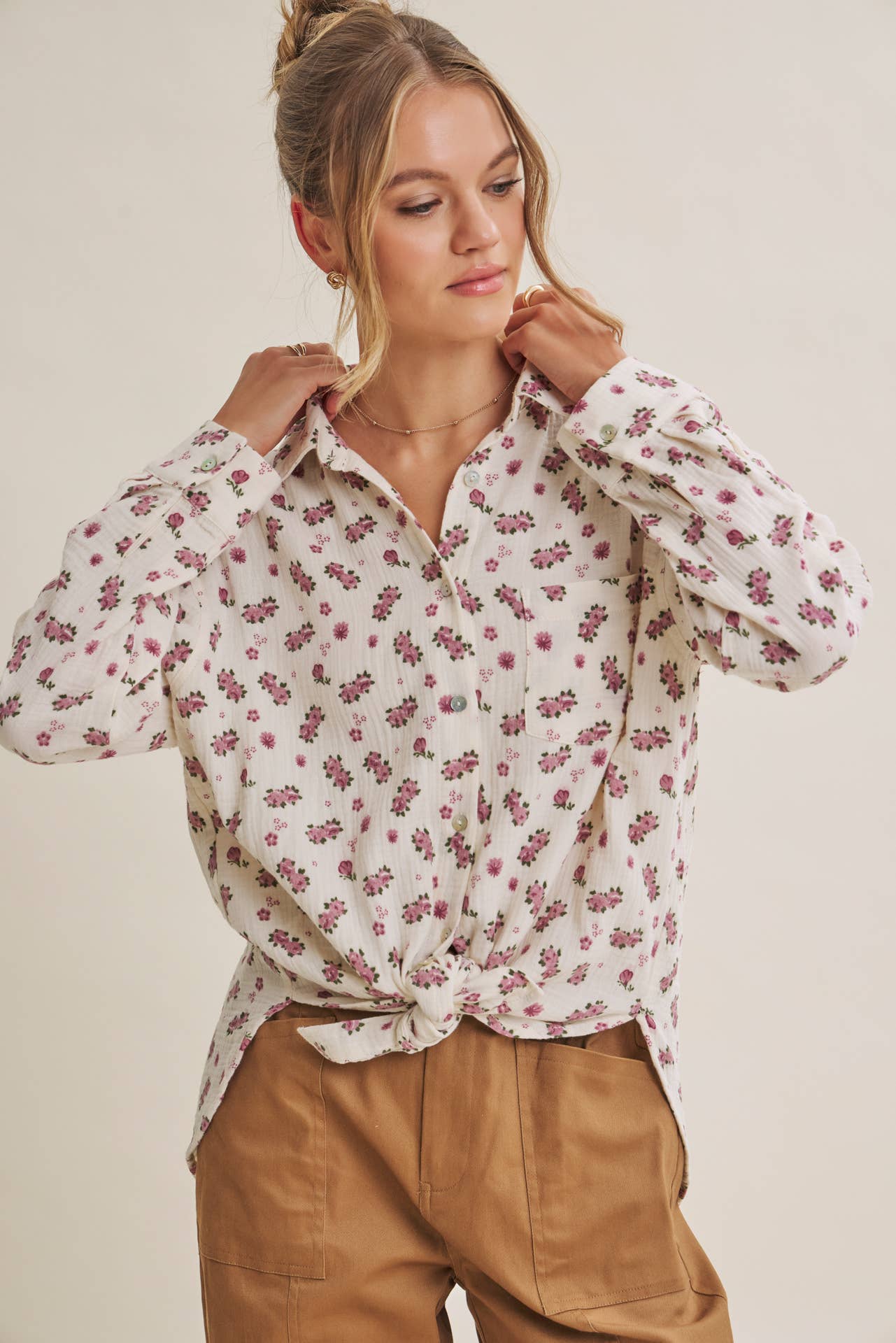 Soft Wind Floral Top