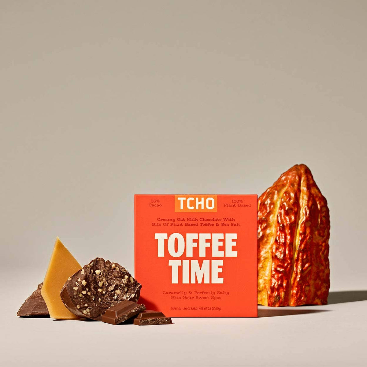 Toffee Time Oat Milk Toffee & Sea Salt Chocolate Bar