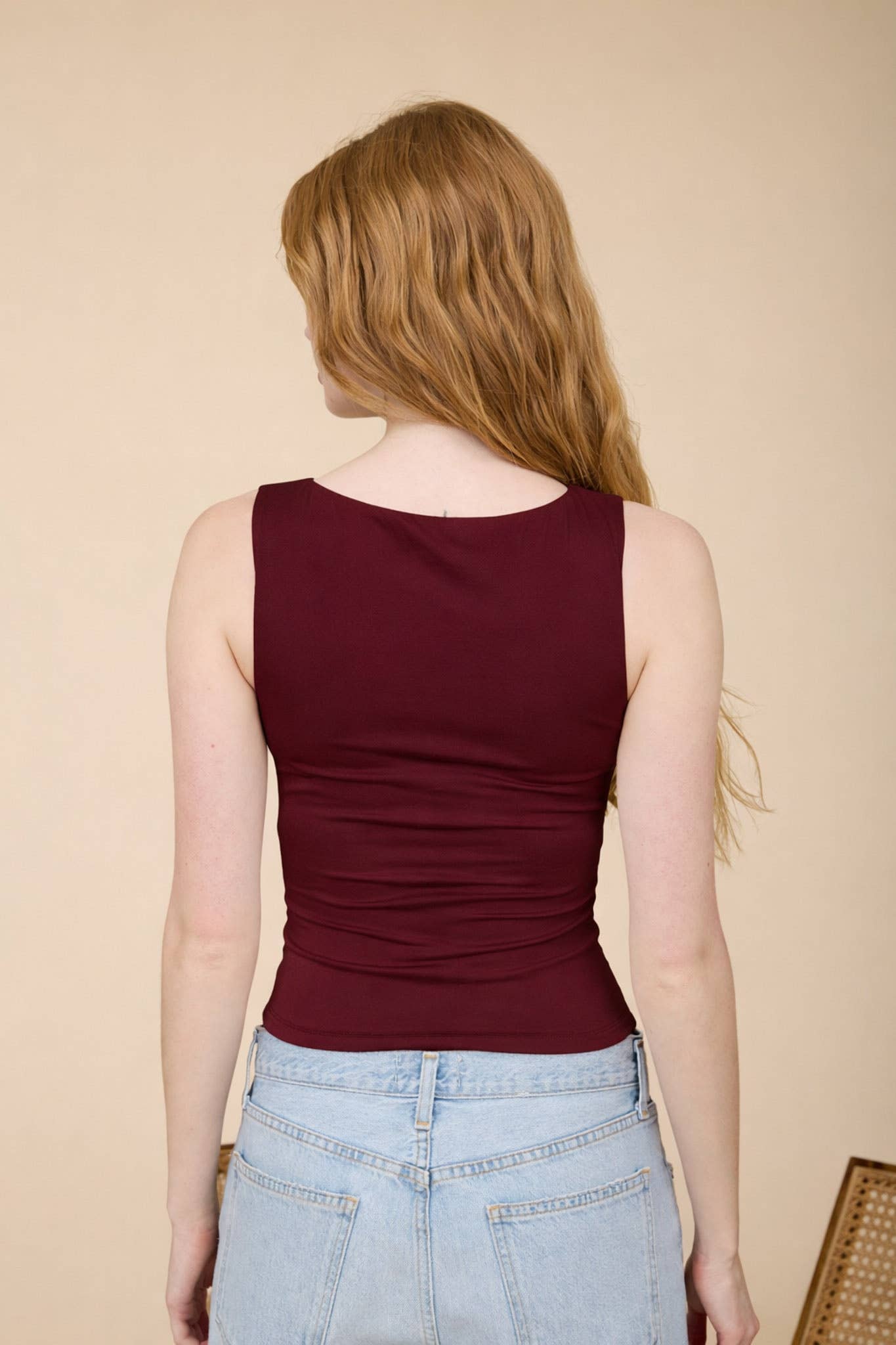 Chic Simple Boat Neck Tank