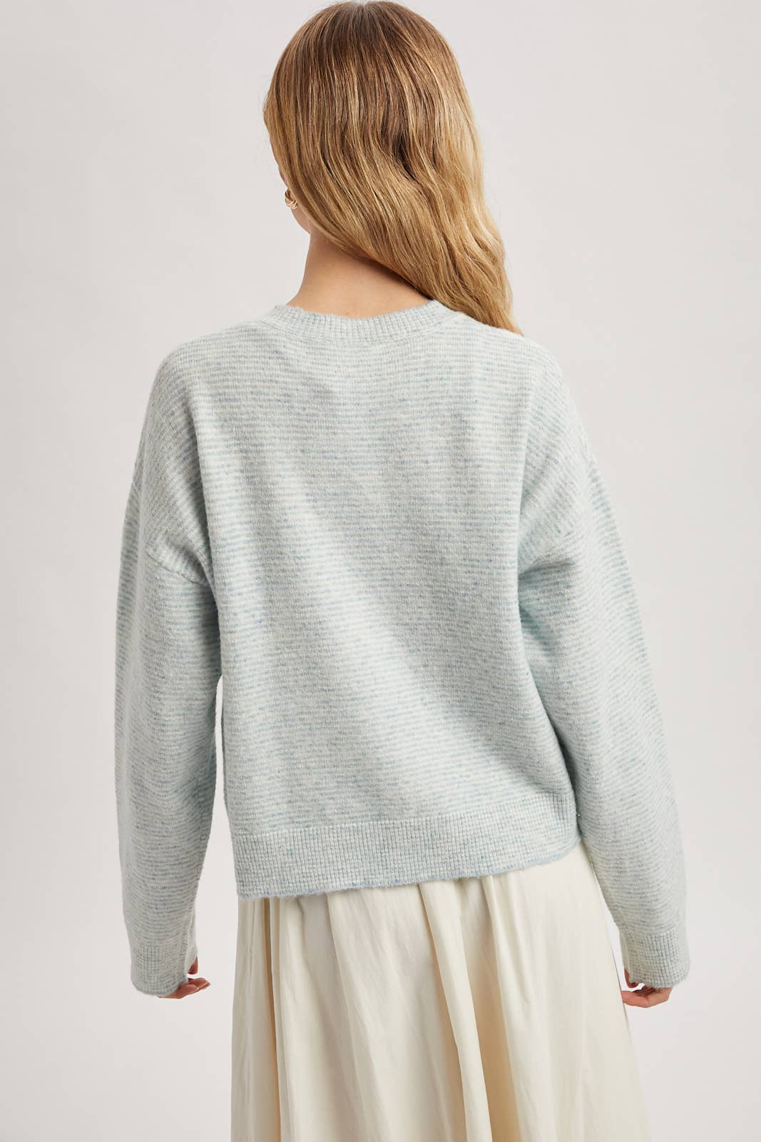 Sally Striped Button Up Sweater