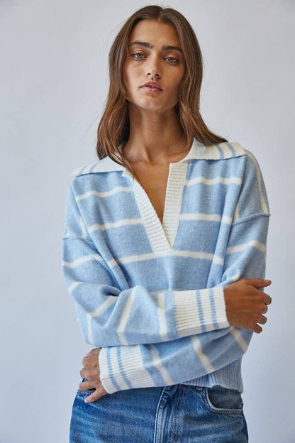 Coastal Prep Striped Sweater