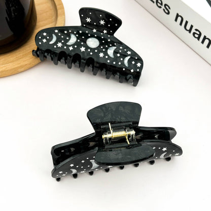 Black Starry Night Hair Clip