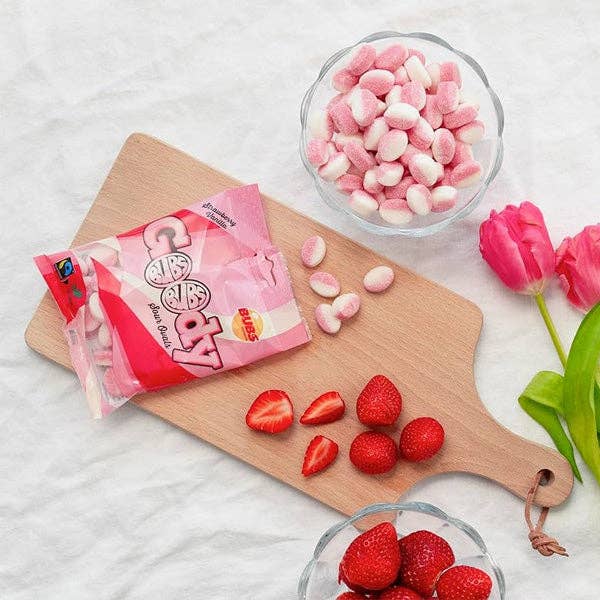 BUBS Sour Strawberry Vanilla Goody Ovals Candy