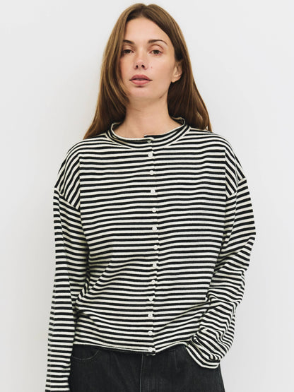The Elisa Striped Cardigan