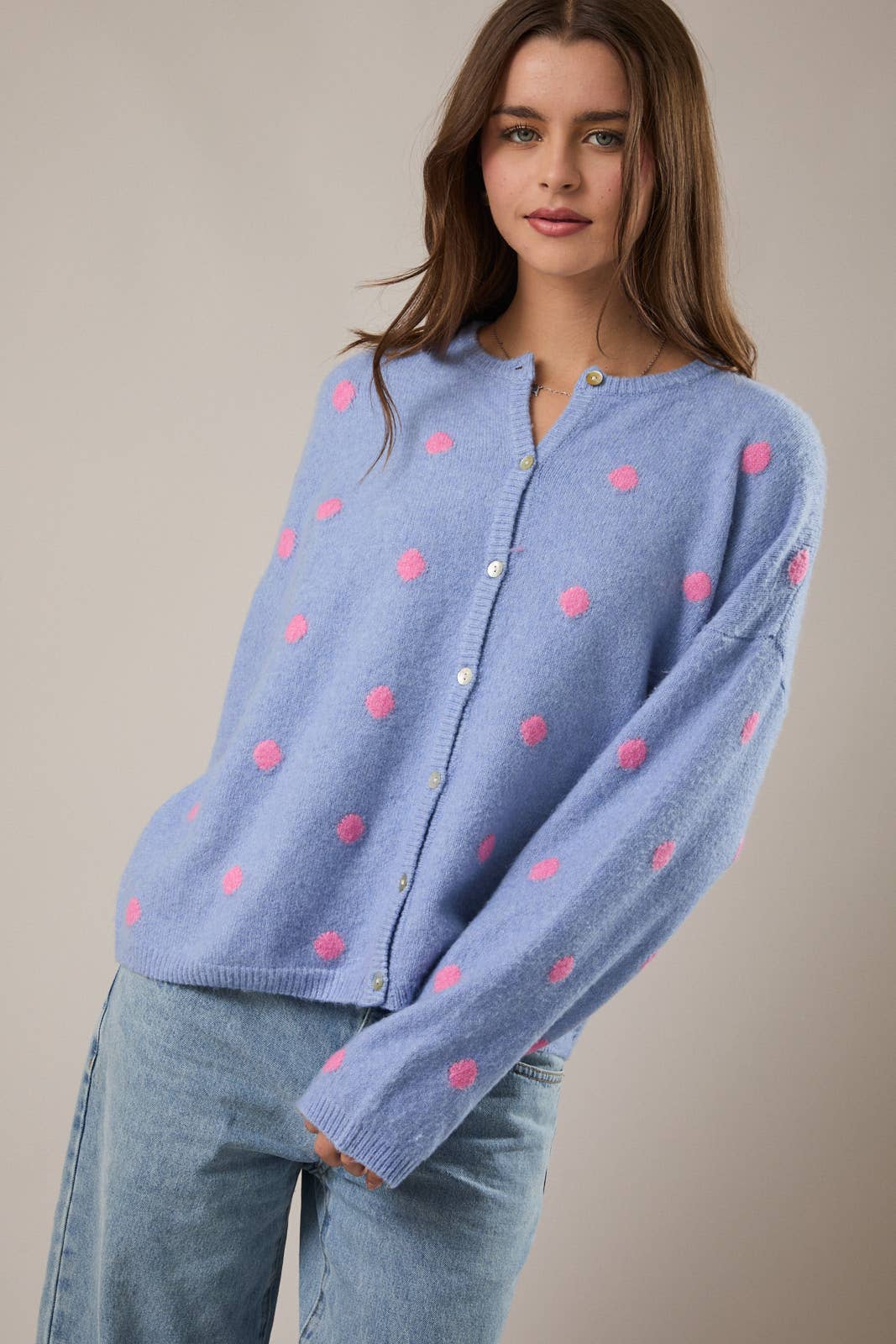 Harbor Dot Sweater Cardigan
